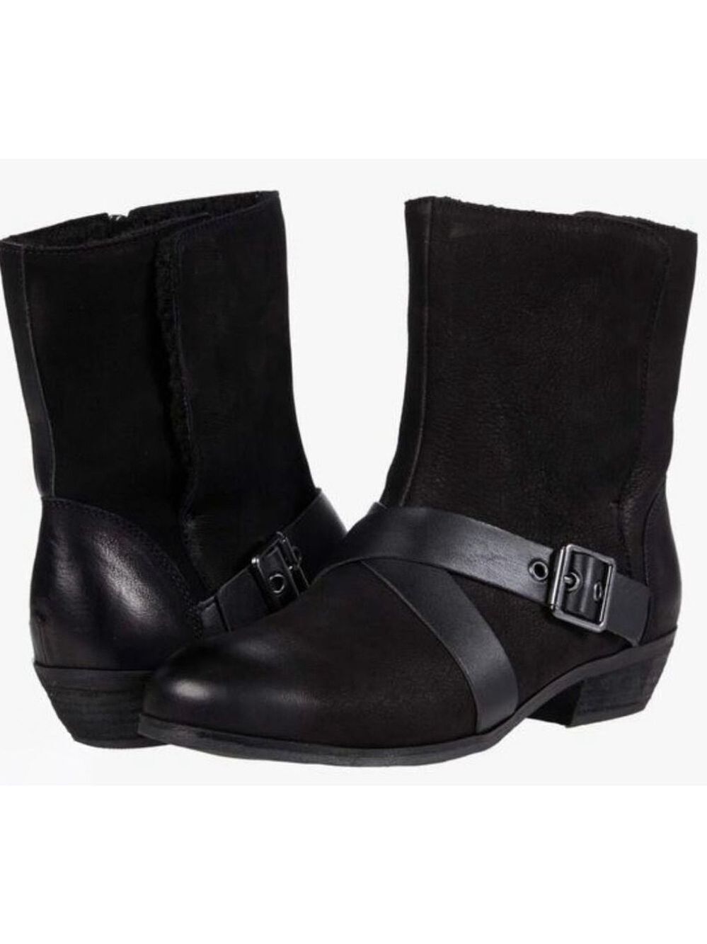 Softwalk Rayne Insulated Leather & Suede Moto Boots Size 10N NWOT